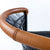 Malawi Traditional 1-seater - Leather Trim - Black