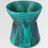 Resin Bow Vase - Mineral Swirl